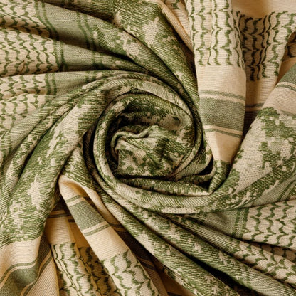 Weiches Pali Tuch in Beige und Grün