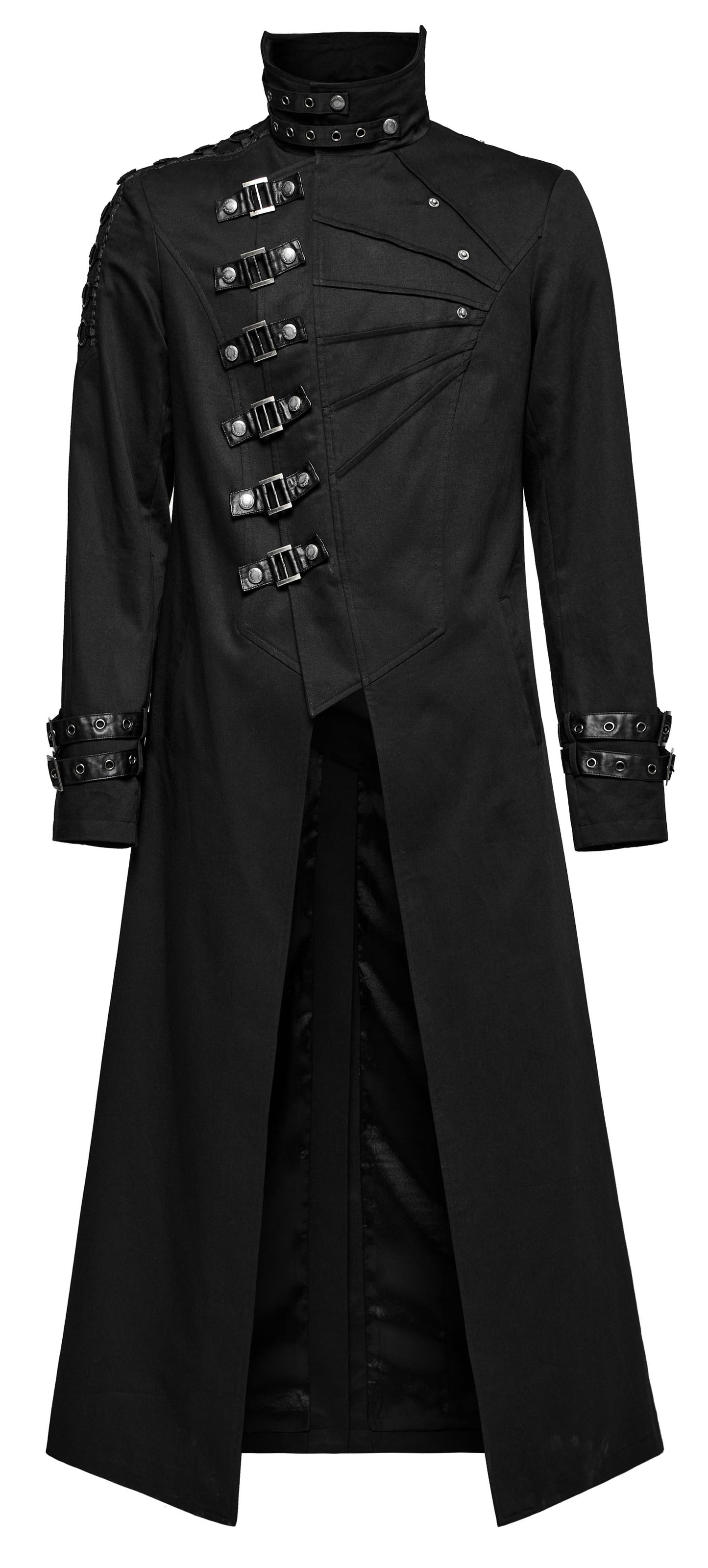 Langer, leichter Mantel BLOODBORNE COAT mit vielen Details von Punk Rave