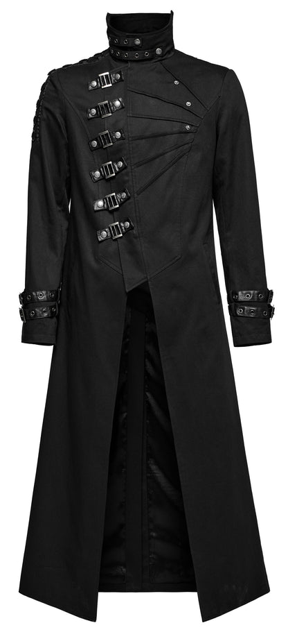 Langer, leichter Mantel BLOODBORNE COAT mit vielen Details von Punk Rave