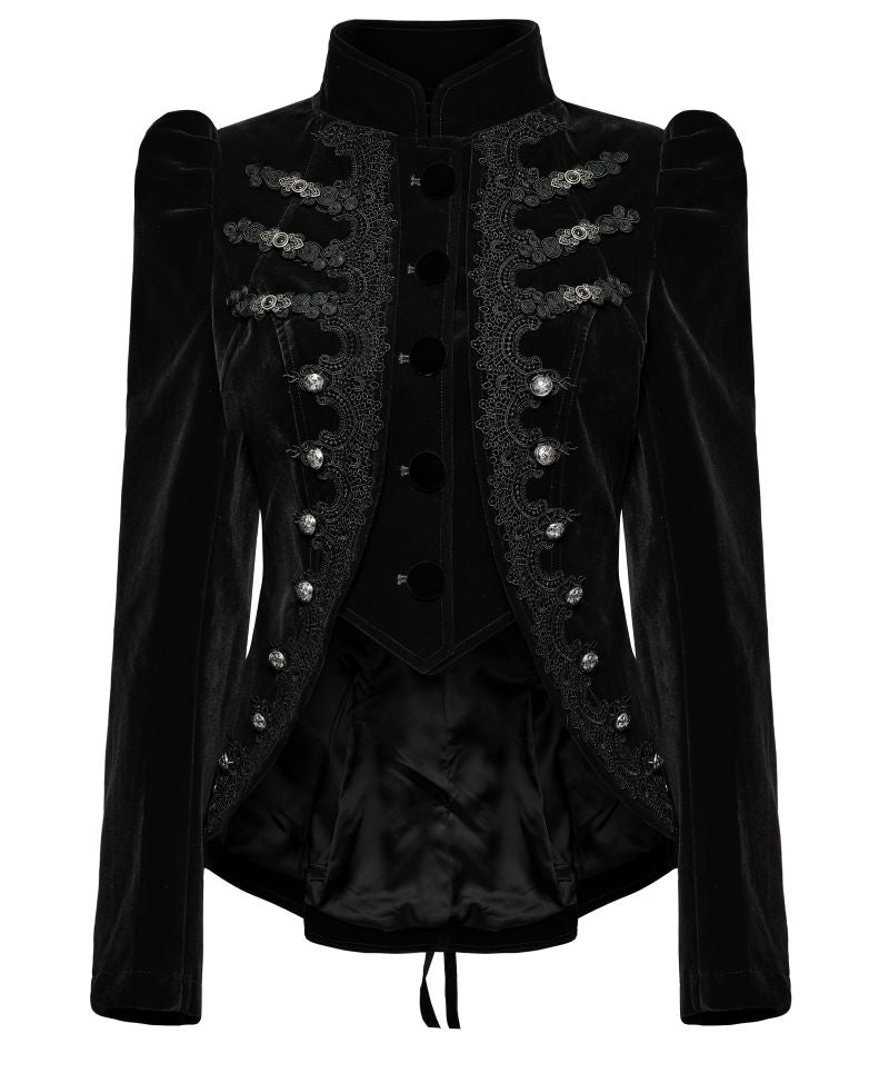 Abigail Black Velvet Jacket Punk Rave