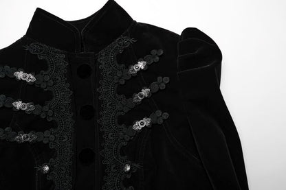 Abigail Black Velvet Jacket Punk Rave