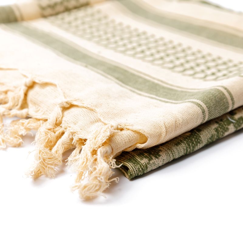 Weiches Pali Tuch in Beige und Grün