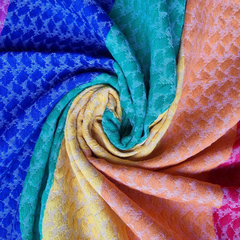 Weiches Pali Tuch in Regenbogen