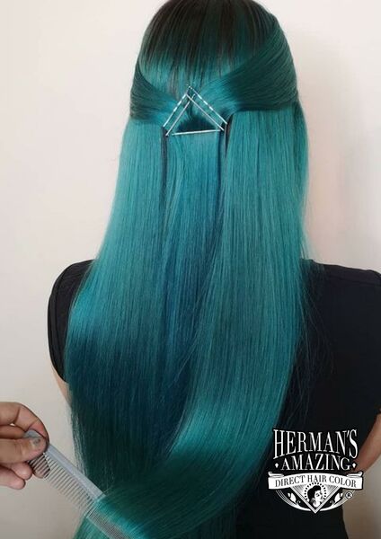 semi-permanente Haartönung TAMMY TURQUOISE in dem Farbton Petrol von Herman's Amazing