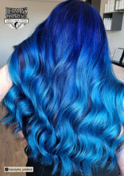 semi-permanente Haartönung MARGE DARK BLUE in dem Farbton Dunkelblau von Herman's Amazing