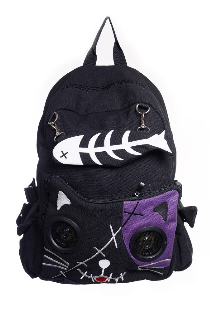 PURPLE KITTY SPEAKER BACKPACK Banned Colours Shop Hamburg