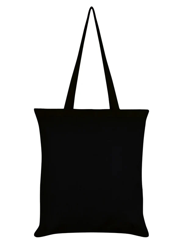 Schlichte, schwarze Rückseite Hail Seitan Tote Bag