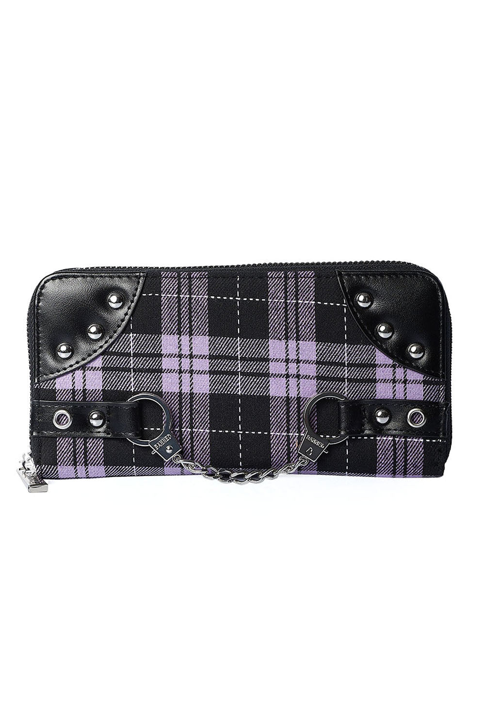 Banned Geldbörse Purple Tartan HANDCUFF WALLET