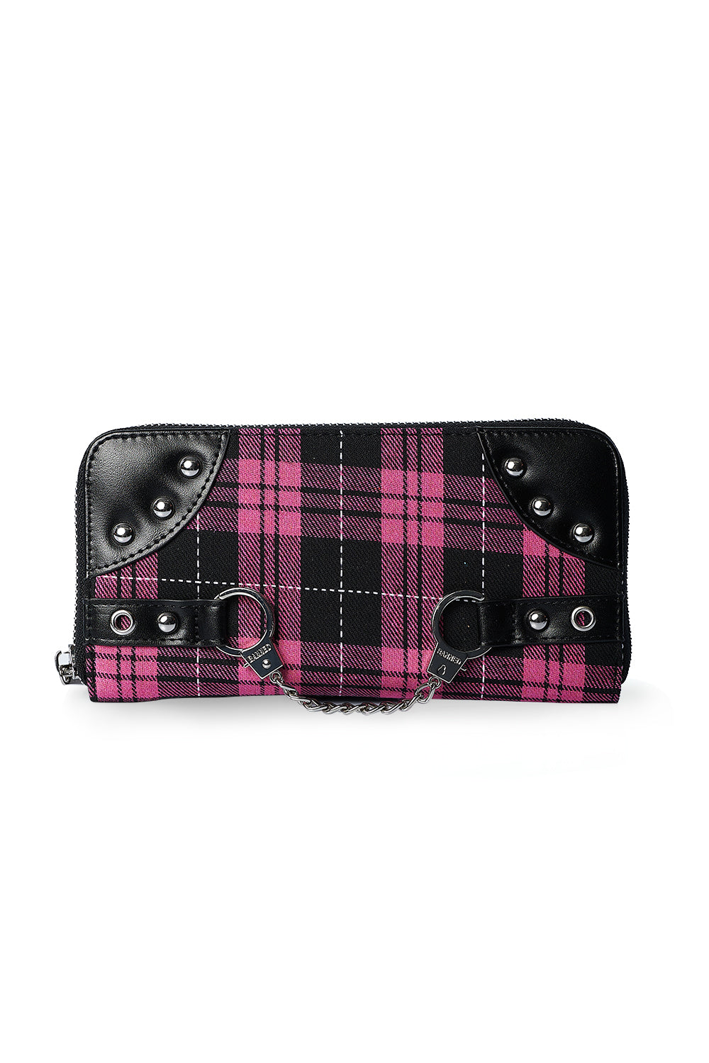 Banned Geldbörse Pink Tartan HANDCUFF WALLET