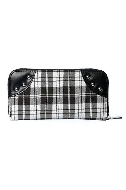 Banned Geldbörse White Tartan HANDCUFF WALLET 