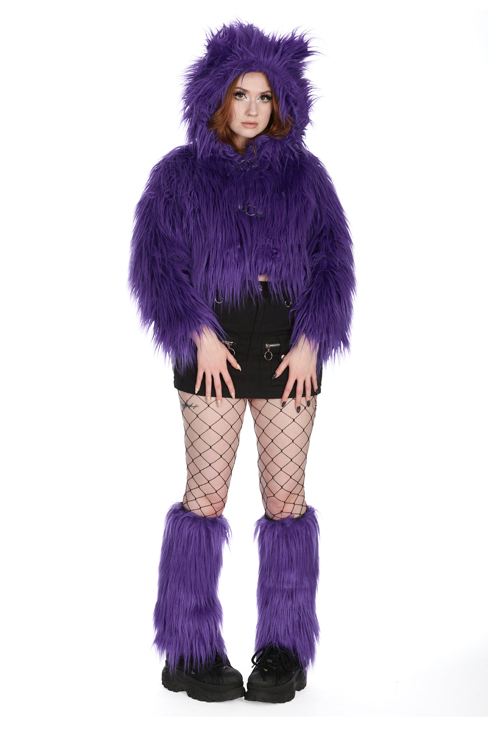 BUFFY FUZZY LEGWARMER PURPLE