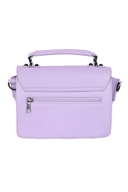 Rückseite violette Tote Bag