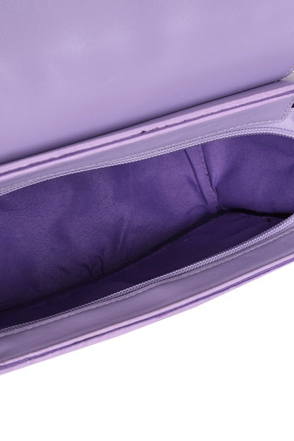 Fliederfarbene Tasche LILAC NOCTURNE BAG mit Fledermausstickerei von Banned