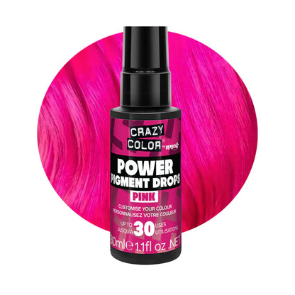 Pinke Pigmenttropfen PINK Power Pigment Drops von Crazy Color