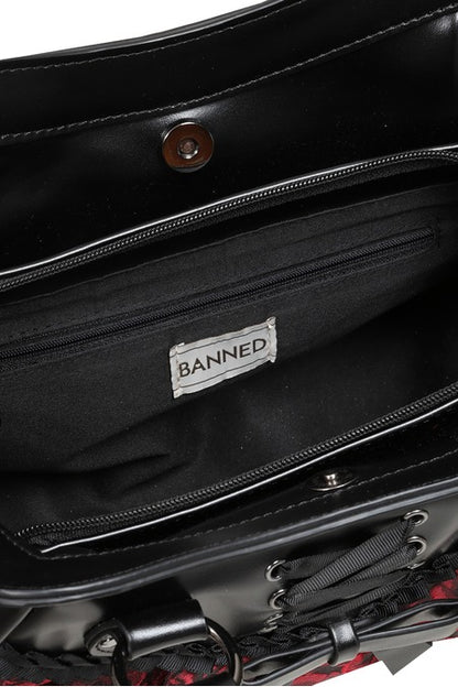 Crimson Thorn Rose Shoulder Bag Banned