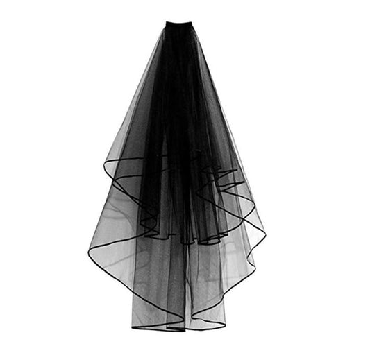 Black Mourning veil Schleier