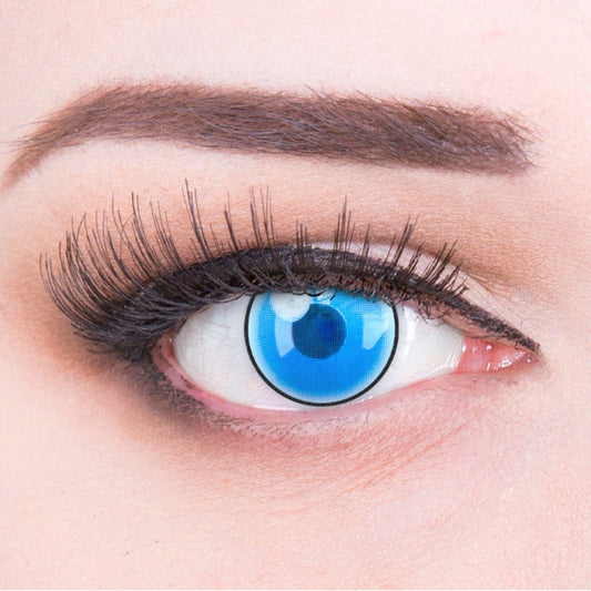 Blaue Kontaktlinse Demon Nezuko Blue mit eingeschränktem Sichtfeld von MeralenS