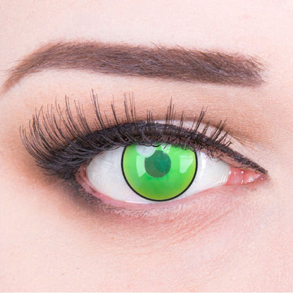 Grüne Kontaktlinse Demon Nezuko Green mit eingeschränktem Sichtfeld von MeralenS
