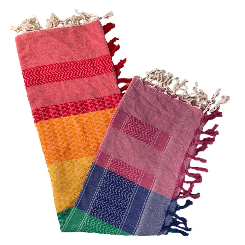 Weiches Pali Tuch in Regenbogen