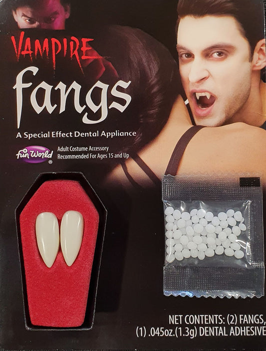 Professional vampire teeth in the Eulenspiegel set