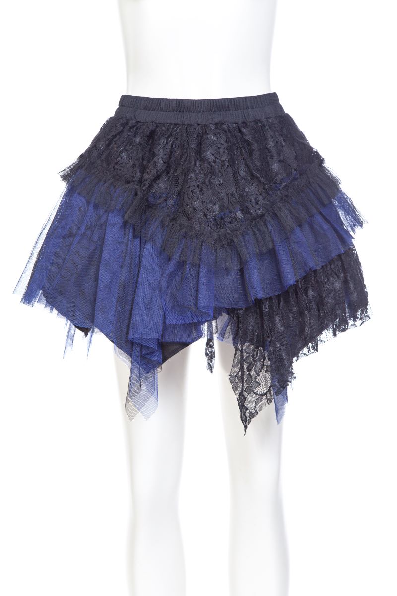 Amelia Skirt black/blue Punk Rave