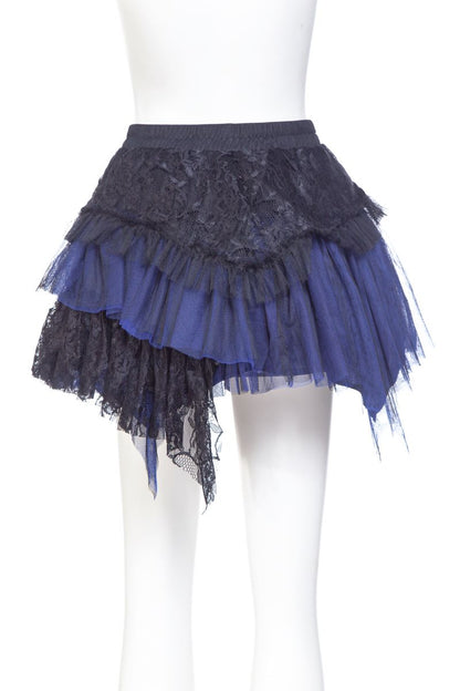 Amelia Skirt black/blue Punk Rave