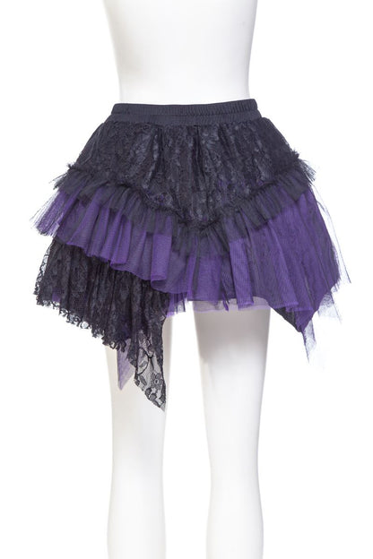 Amelia Skirt black/purple Punk Rave