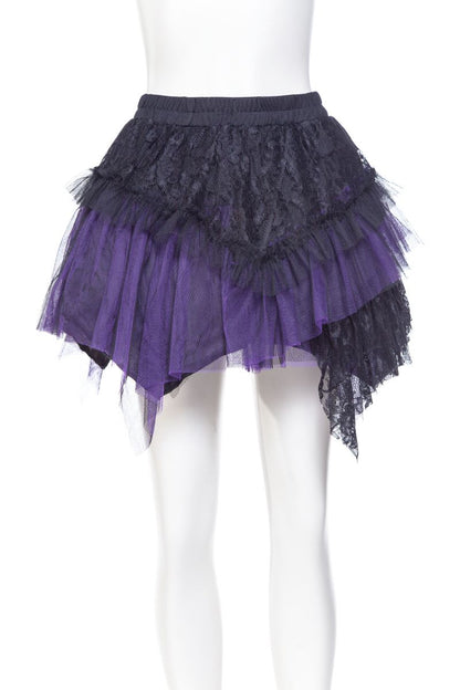 Amelia Skirt black/purple Punk Rave