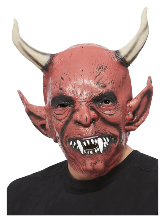 Rote Teufelsmaske Maske Devil Demon aus Latex von Smiffys