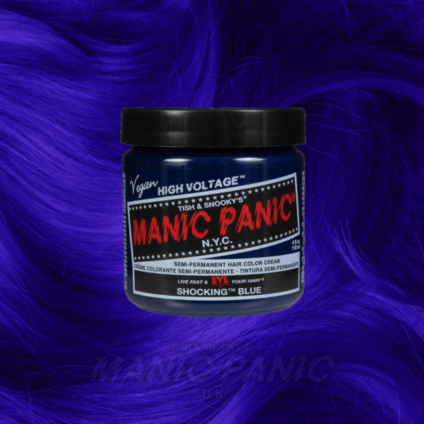  Farbbeispiel SHOCKING BLUE Haartönung Manic Panic