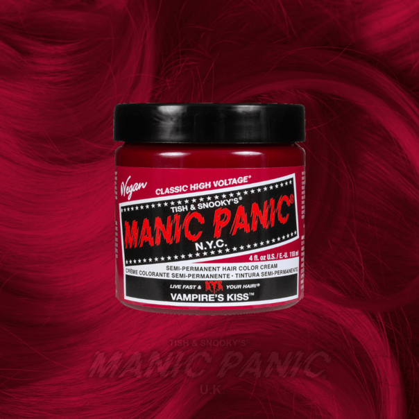 Farbbeispiel VAMPIRE'S KISS Haartönung Manic Panic