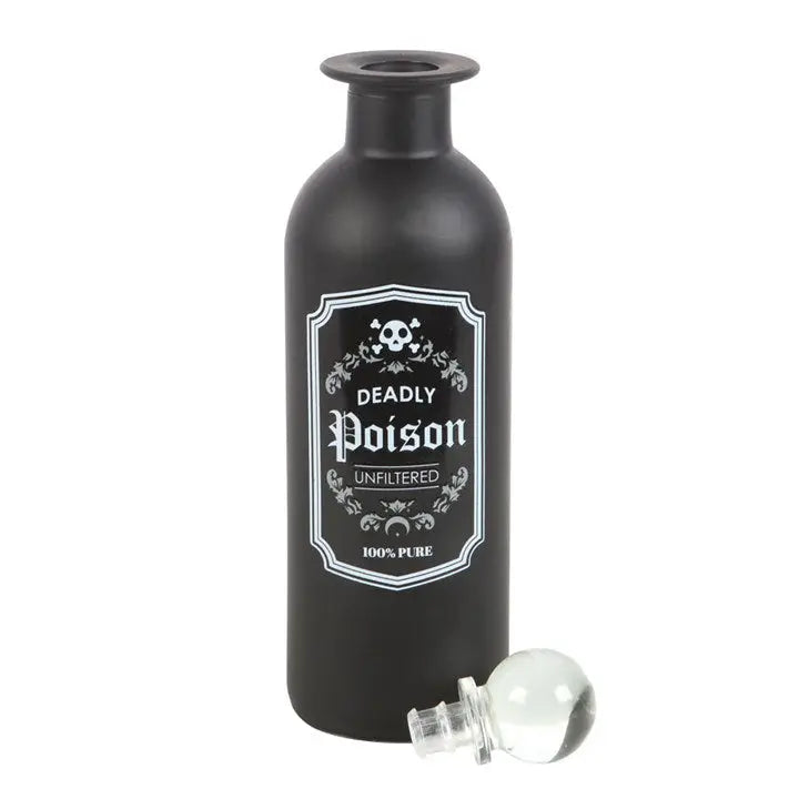 Dekorative Flasche mit tödlichem Gifttrank aus Glas