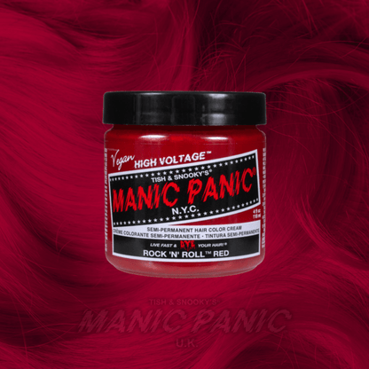 Farbbeispiel ROCK'N'ROLL RED Haartönung Manic Panic