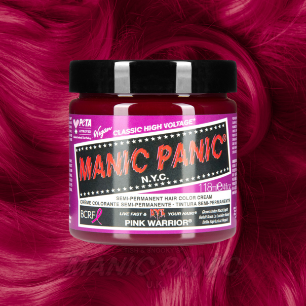 Farbbeispiel PINK WARRIOR Haartönung Manic Panic