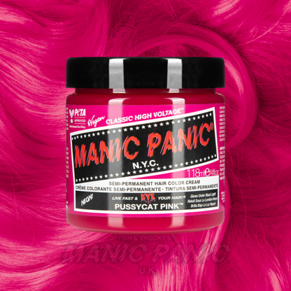 Farbbeispiel PUSSYCAT PINK Haartönung Manic Panic