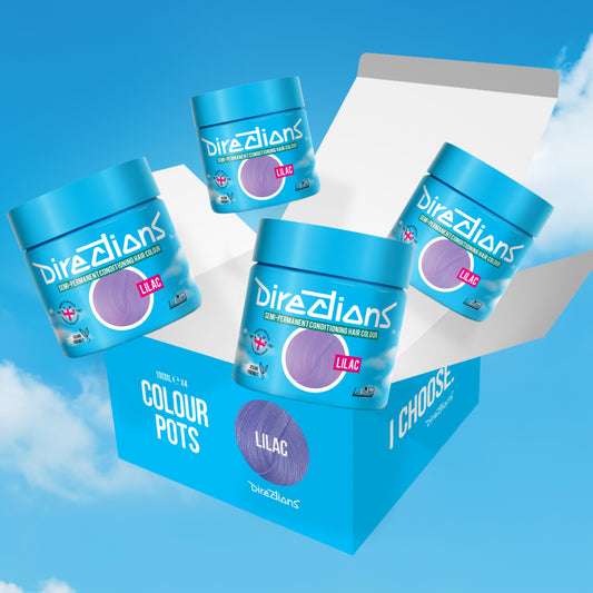 4 er SPARBOX LILAC Haartönung Directions 