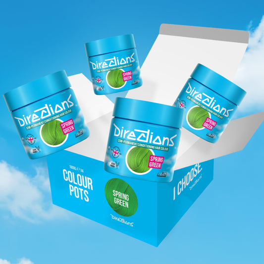 4 er SPARBOX SPRING GREEN Haartönung Directions 