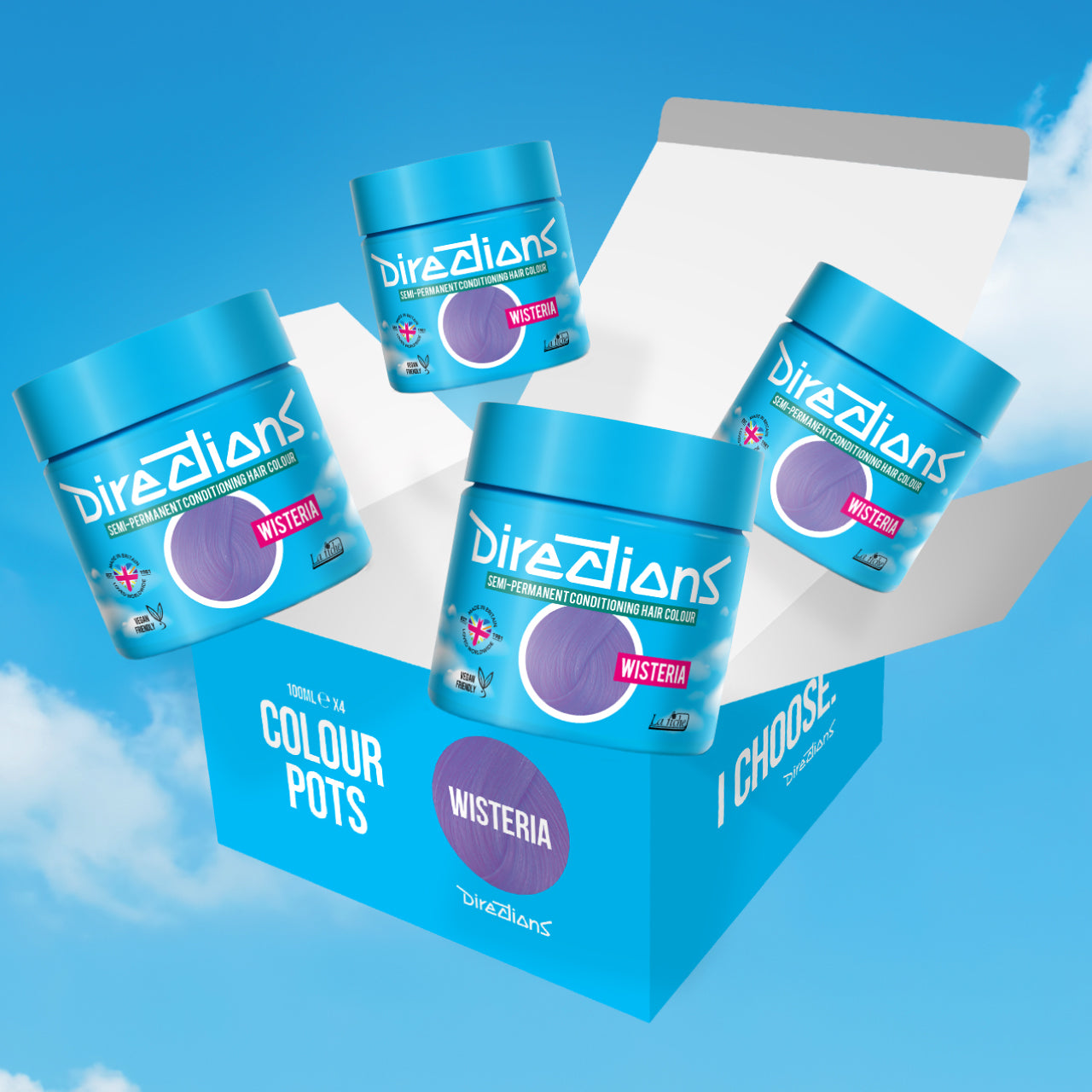 4 er SPARBOX WISTERIA Haartönung Directions