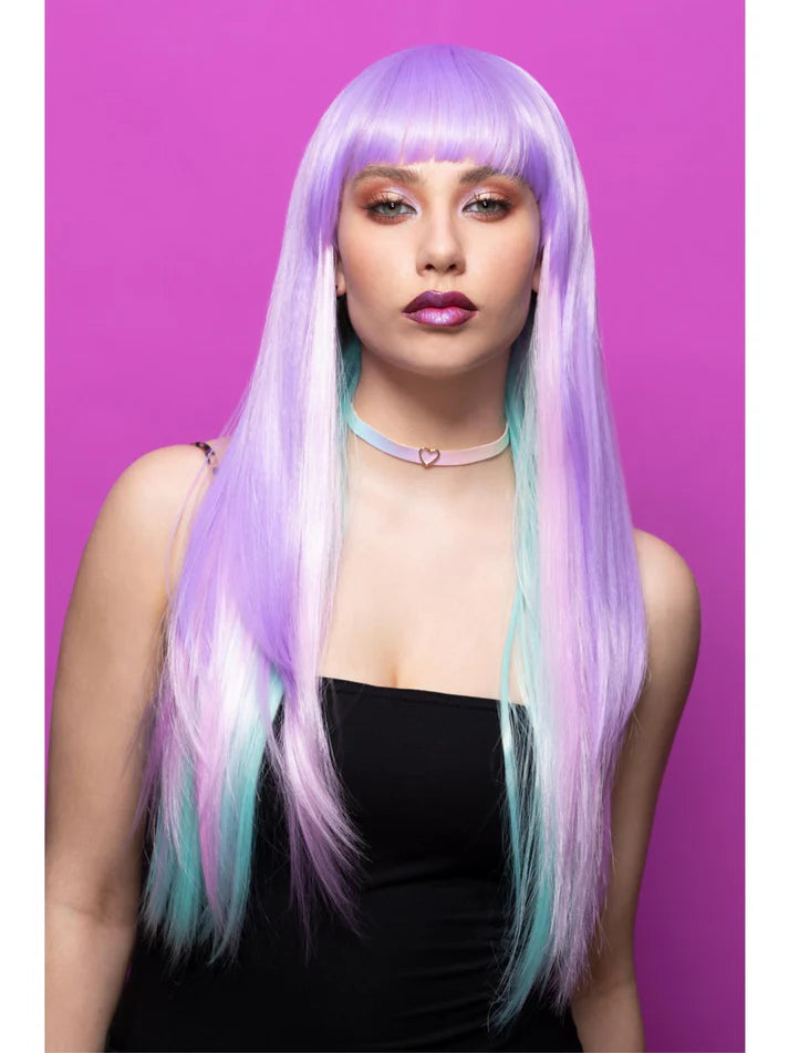 Lila-blaue Perücke Fairy Queen Downtown Diva Wig von Manic Panic