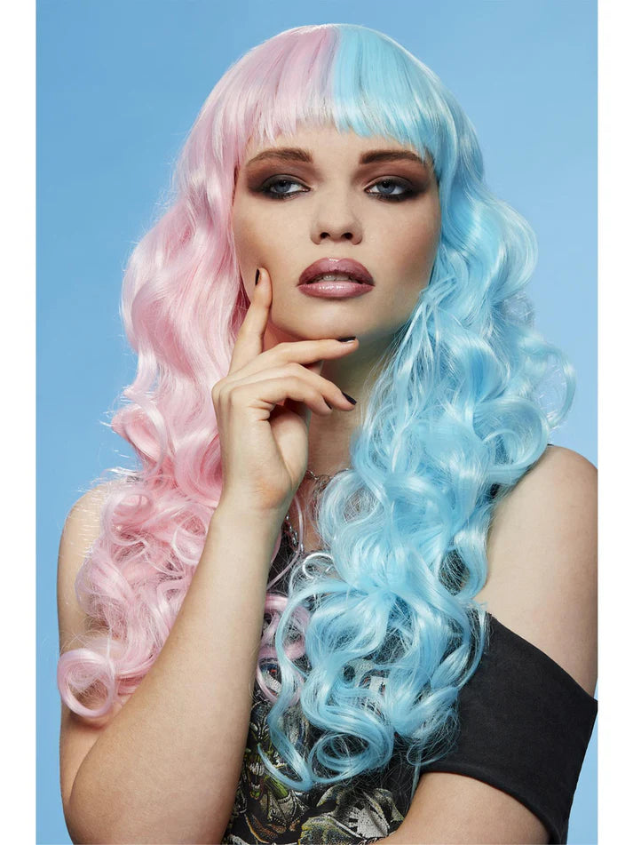 Rosa-blaue Perücke Cotton Candy Angel Siren Wig von Manic Panic