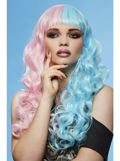 Rosa-blaue Perücke Cotton Candy Angel Siren Wig von Manic Panic