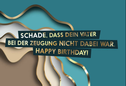 Deine Zeugung Geburtstagskarte Fck You Card Colours Shop Hamburg