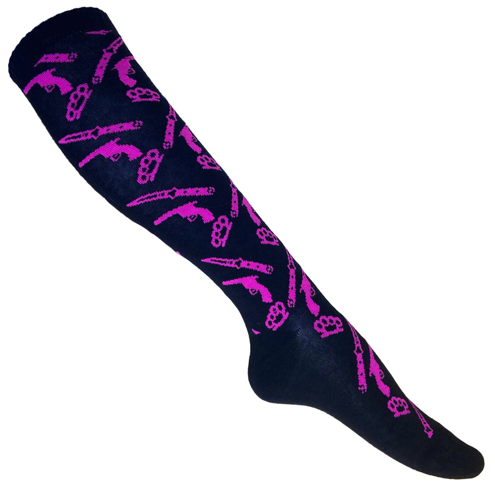 Lange Socken Pink Weapon