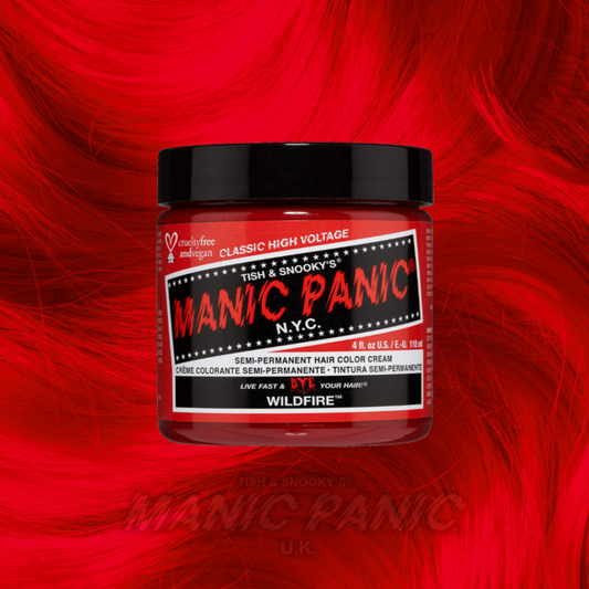 Farbbeispiel WILDFIRE Haartönung Manic Panic