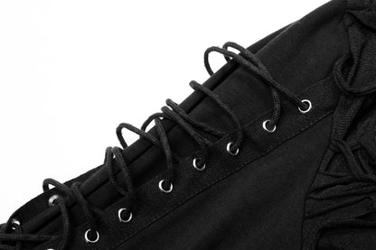 Nahaufnahme Schnürung