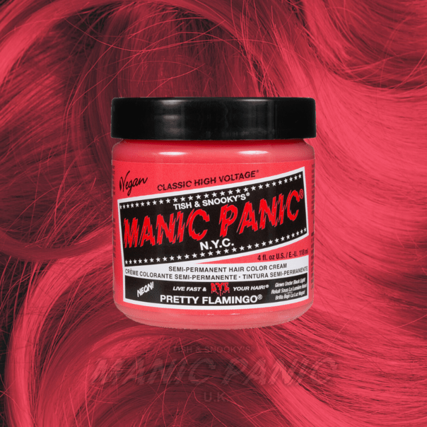 Farbbeispiel PRETTY FLAMINGO Haartönung Manic Panic