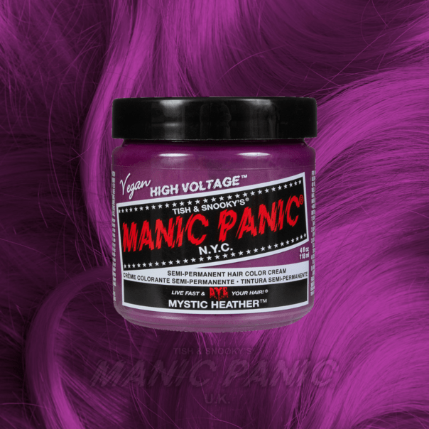 Farbbeispiel MYSTIC HEATHER Haartönung Manic Panic