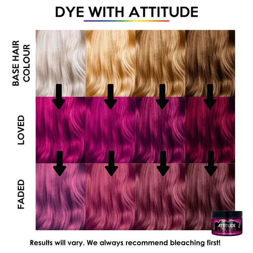 LOVED DARK PINK Haartönung Attitude