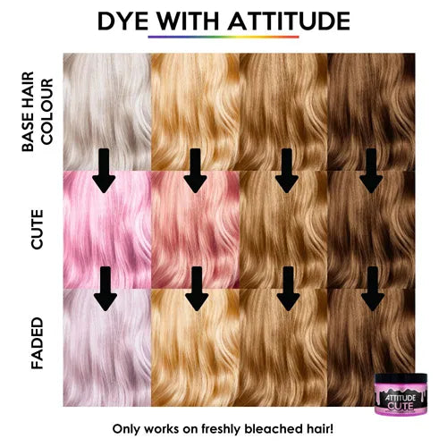 CUTE PASTEL PINK Haartönung Attitude