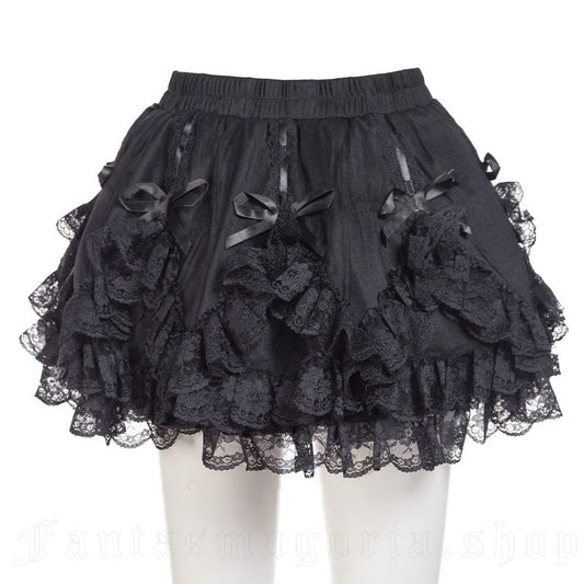 Kurzer Rock Le Fleur Noire Puffed Skirt mit Schleifendetails von RNG